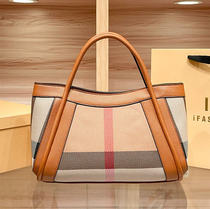 Sac Amélie — Le Tote Signature en Toile & Cuir