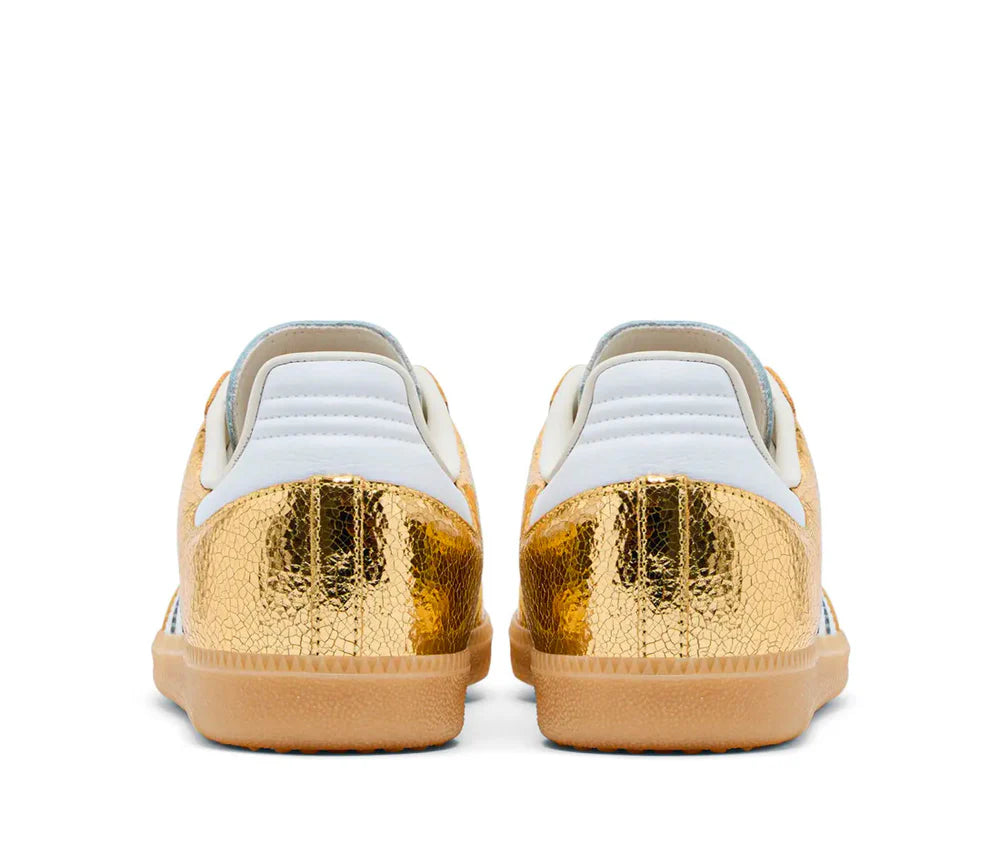 Sneakers "Chrome" — Cuir Métallisé & Effet Craquelé